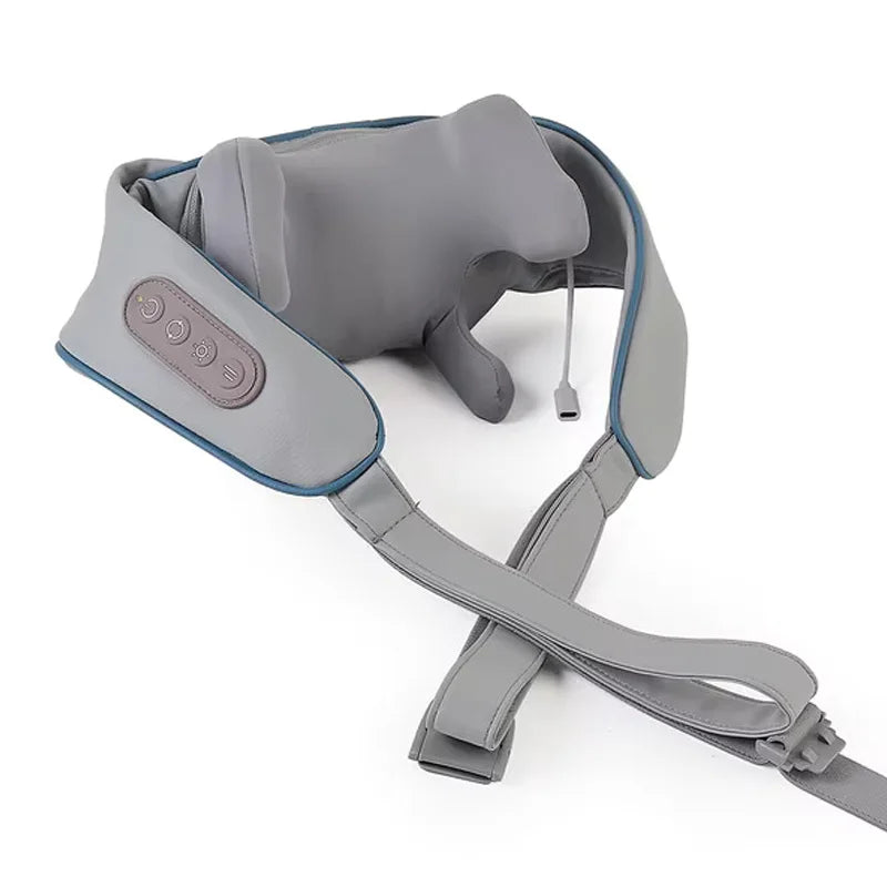Wireless Neck & Back Massager – Kneading Massage Shawl for Neck, Shoulders & Trapezius Muscle Relief