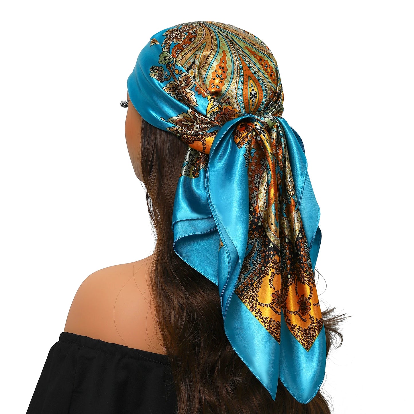 Silk Satin Square Head Scarf