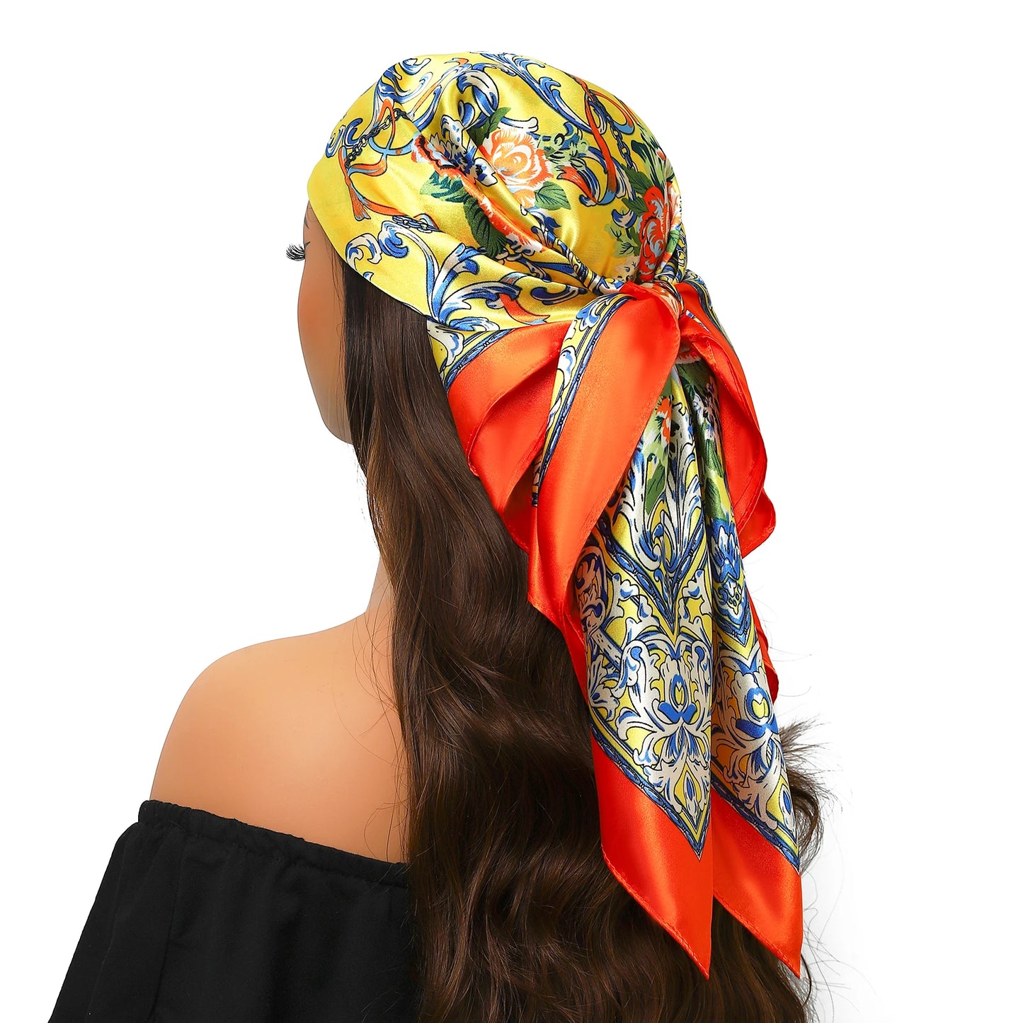 Silk Satin Square Head Scarf