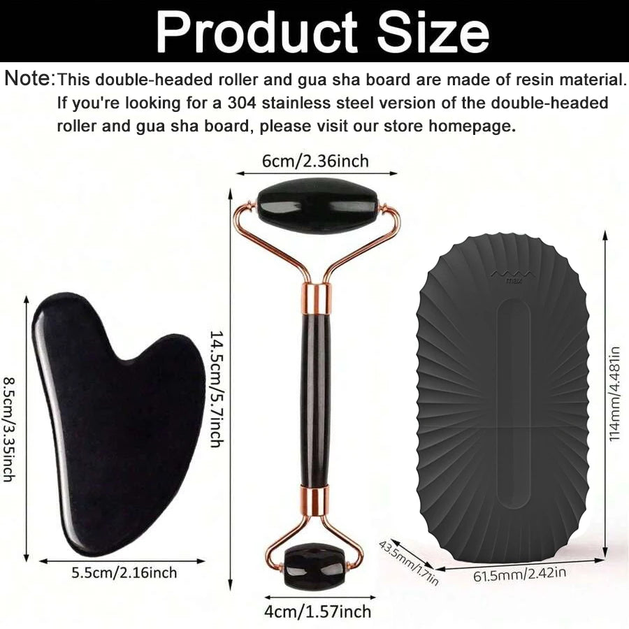 Purify Ice Face Roller Set With Gua Sha Tool by Haraps.com