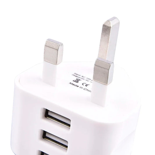 USB Adapter with 3 Pin UK Plug