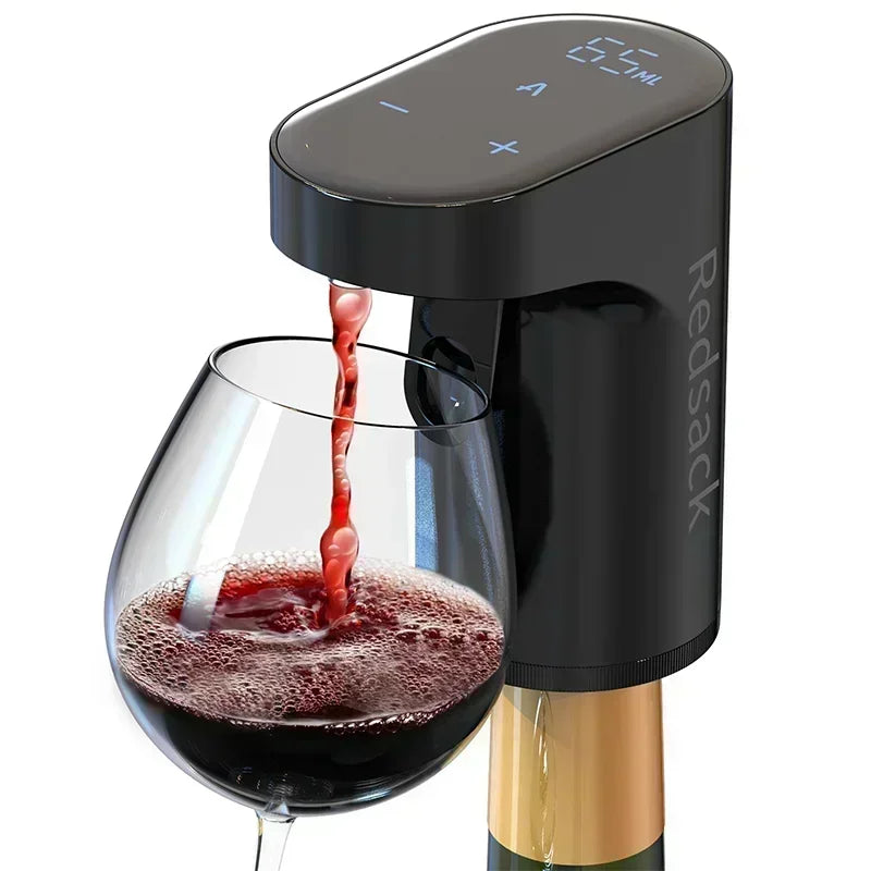 Automatic Non-touch Automatic Electric Bottle Pump Beverage Whisky Alcoholic Beverage Dispenser Aerator Pourer Redsack Wine Dispenser Digital Beverage Dispenser Wine Aerator Pourer Redsack Wine Dispenser by Haraps.com