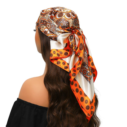Silk Satin Square Head Scarf