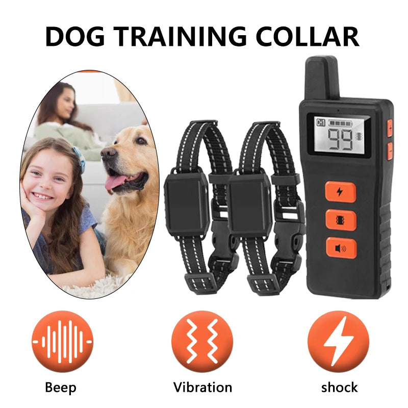 Electric Dog Training Collar with Remote Control