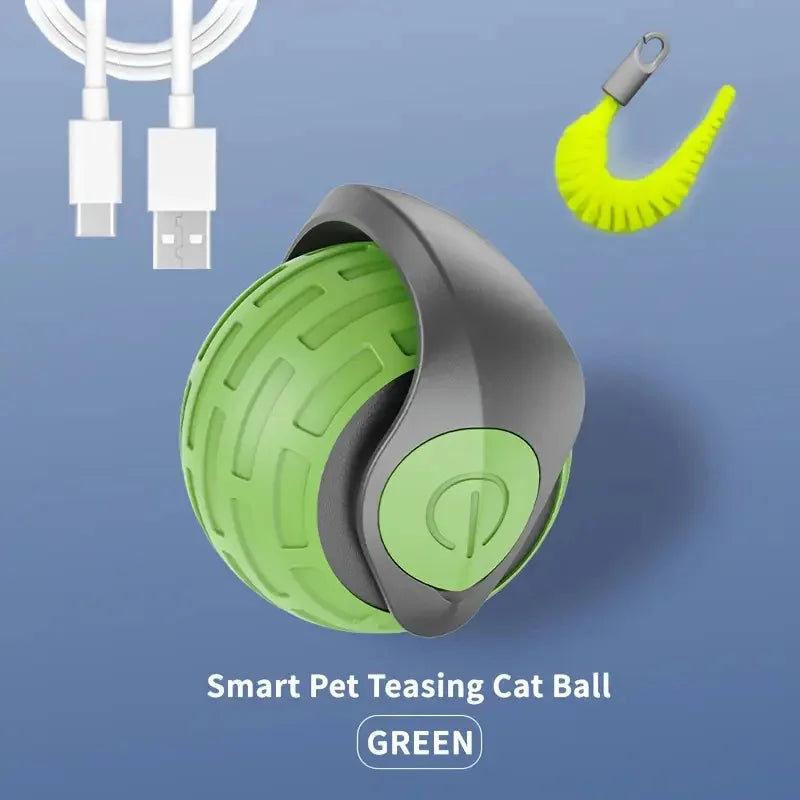 Smart Automatic Cat Toy Ball – USB Rechargeable Interactive