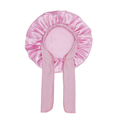 Kids Satin Bonnet With Ribbon by SATA Beauty