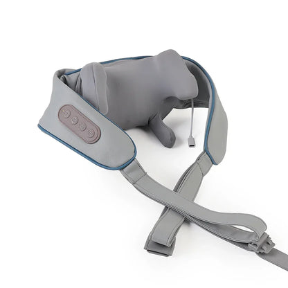 Wireless Neck And Back Massager Neck And Shoulder Kneading Massage Shawl Neck Cervical Relaxing Trapezius Massager