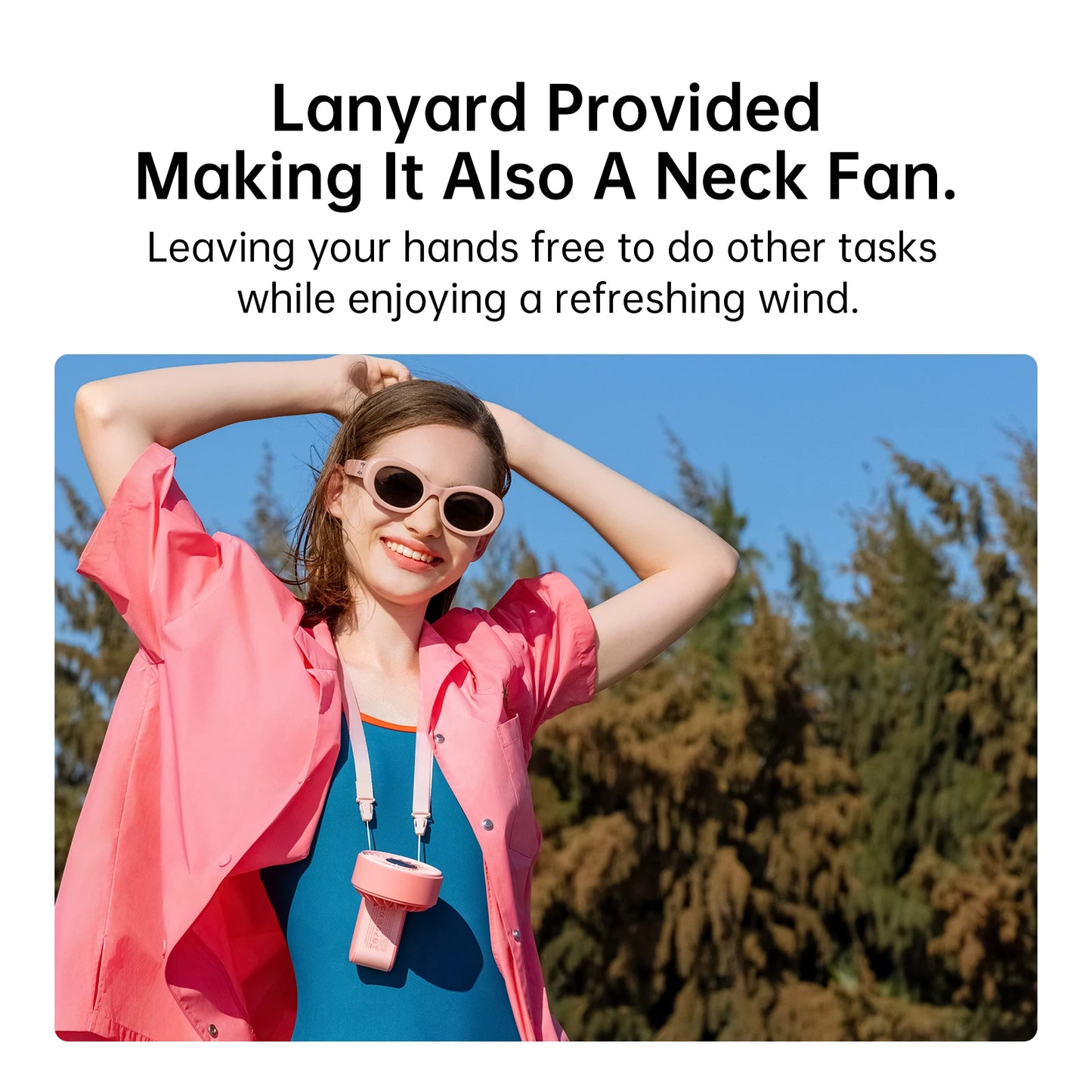 Portable Handheld Fan With LED Display 5 Speeds 5000mAh Foldable 150 Degree 3 In 1 Personal Fan For Travellers