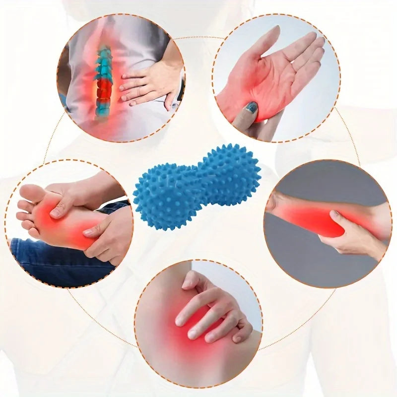 PureGlow Peanut Spiky Massage Ball Deep Tissue Therapy by Haraps.com