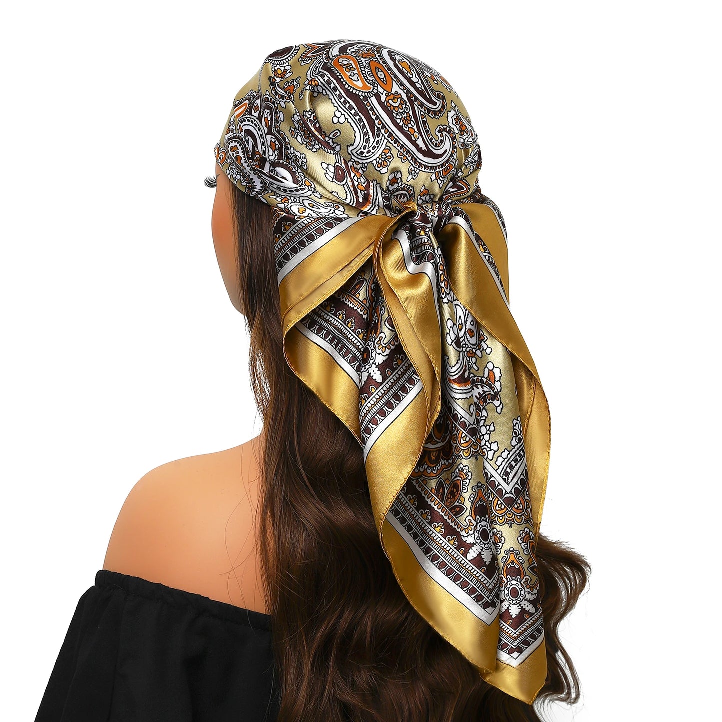 Silk Satin Square Head Scarf