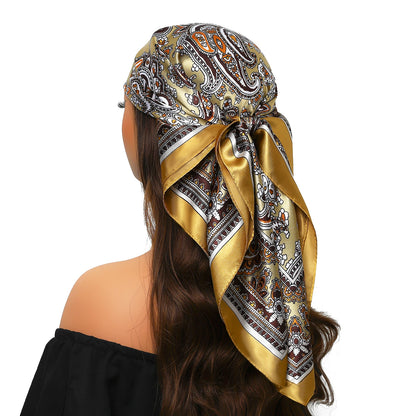Silk Satin Square Head Scarf
