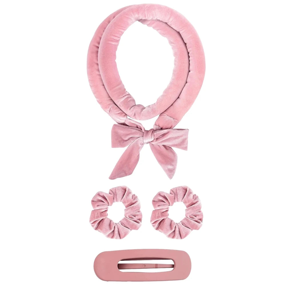 Heatless Hair Curler Set with Optional Bonnet