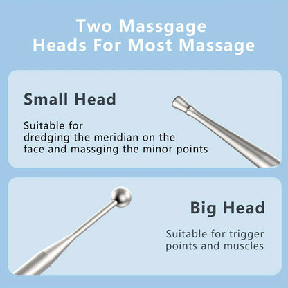 Dual Head Stainless Steel Trigger Point Massager Tool by Haraps.com