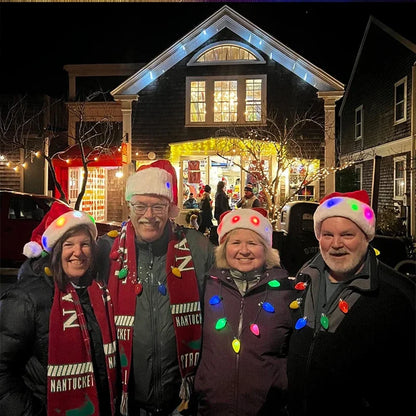 Christmas LED Light Up Santa Hat
