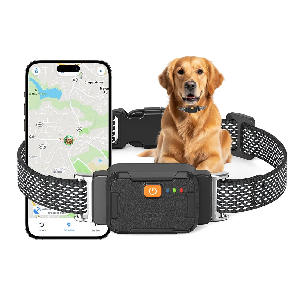 4G pet GPS tracker, tracking device, cat anti loss device, real-time positioning, action trajectory tracking, record checking by Haraps.com
