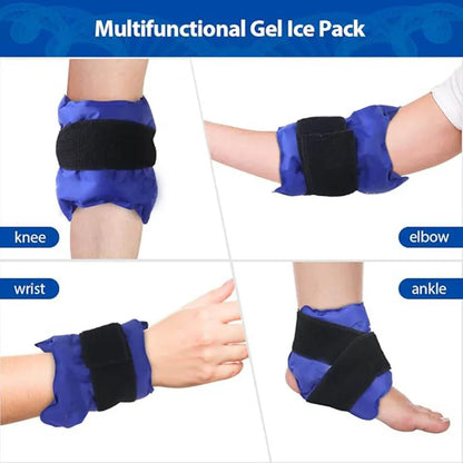 Reusable Kness Ankle Ice Pack Wrap Braces Hot Cold Compress Gel Packs For Wrist Elbow Foot Supports Care Tools by Haraps.com