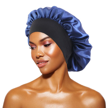 Wide-Brimmed Satin Bonnet