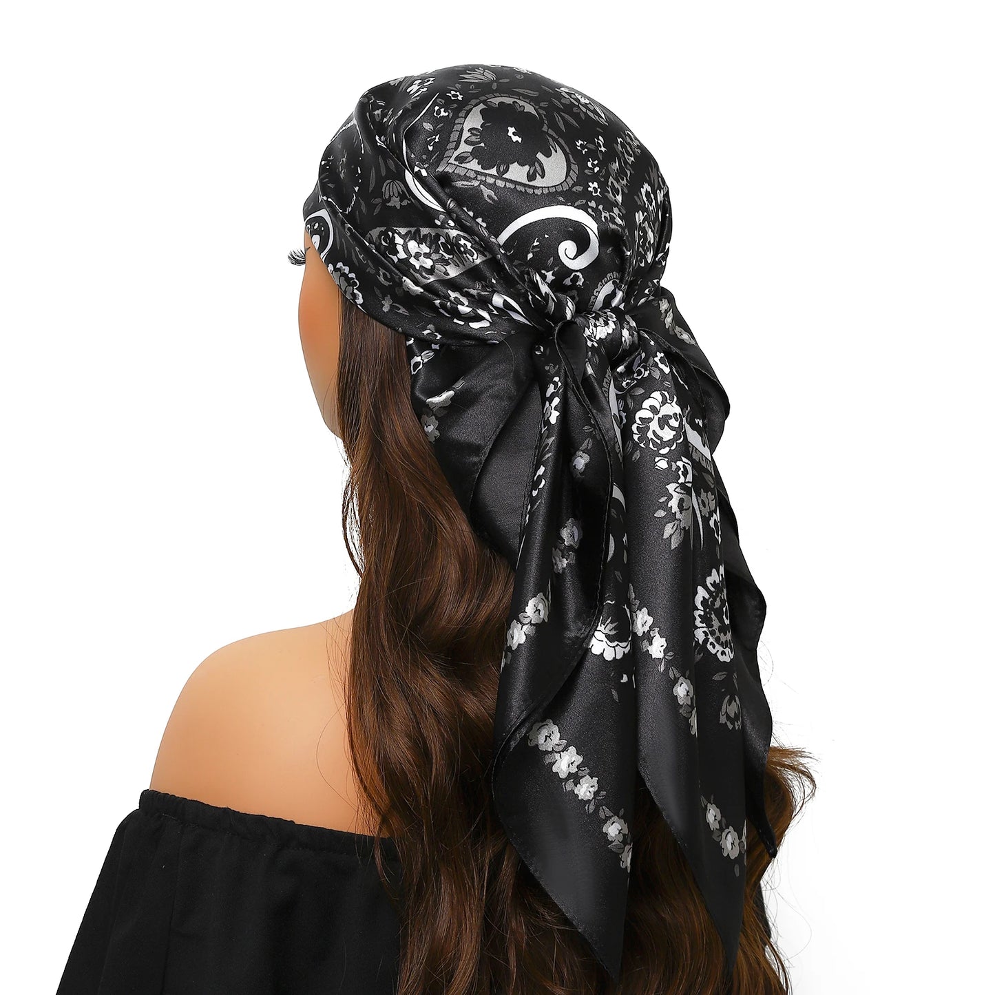 Silk Satin Square Head Scarf