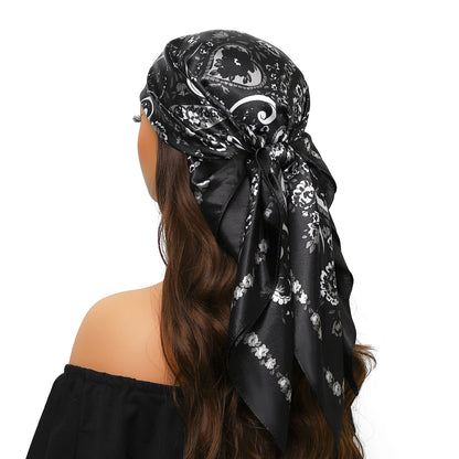 Silk Satin Square Head Scarf