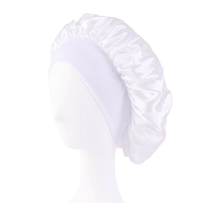 Wide-Brimmed Satin Bonnet