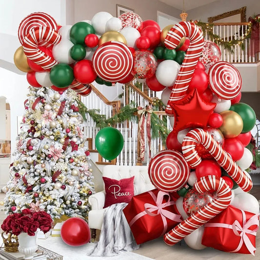 137PCS Christmas Balloon Decoration Set