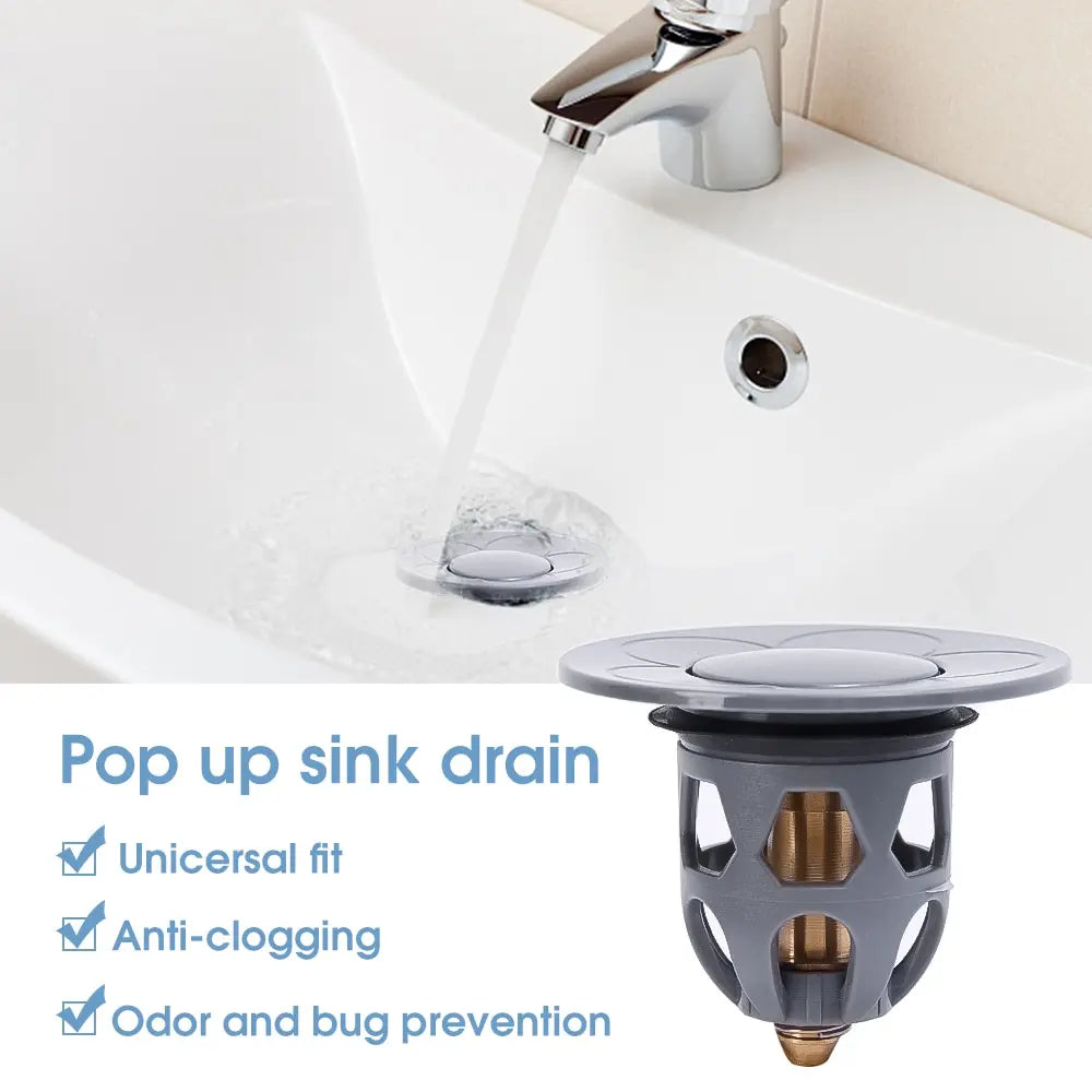 3PCS Washbasin Sink Floor Drain