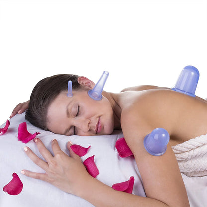 AquaFlow Silicone Vacuum Cups For Full Body Cupping by Haraps.com