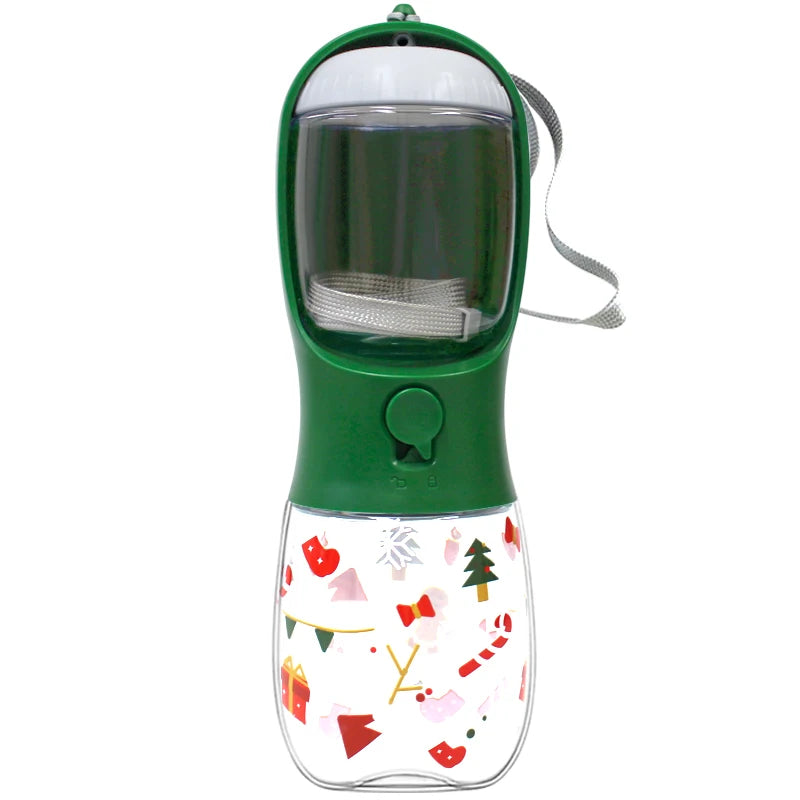 2-in-1 Dog & Cat Water Bottle with Food Container – Portable Leak-Proof Travel Feeder