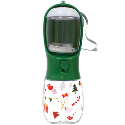 2-in-1 Dog & Cat Water Bottle with Food Container – Portable Leak-Proof Travel Feeder