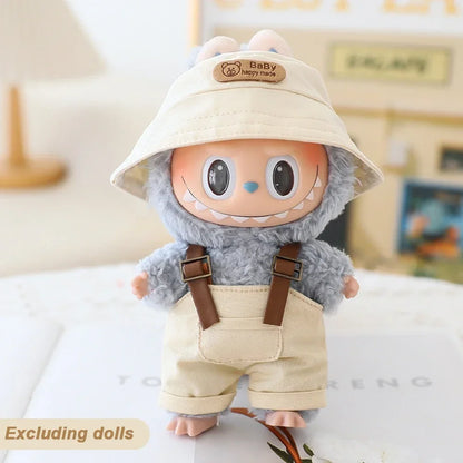 Mini Doll Clothes & Accessories Set – For 17cm Labubu Idol Dolls