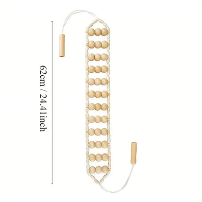 Lumina Wood Massage Roller Rope For Back And Legs by Haraps.com