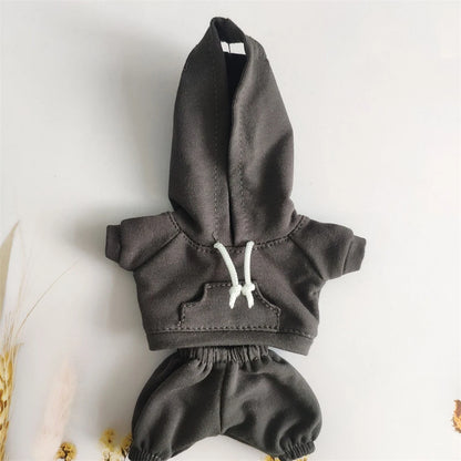 Casual Hoodie Outfit for 17cm Labubu Doll – Fashion Sweatshirt Jacket