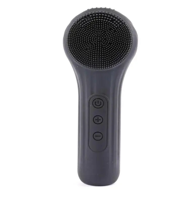 Silicone Electric Facial Cleansing Brush with Heating & Vibration