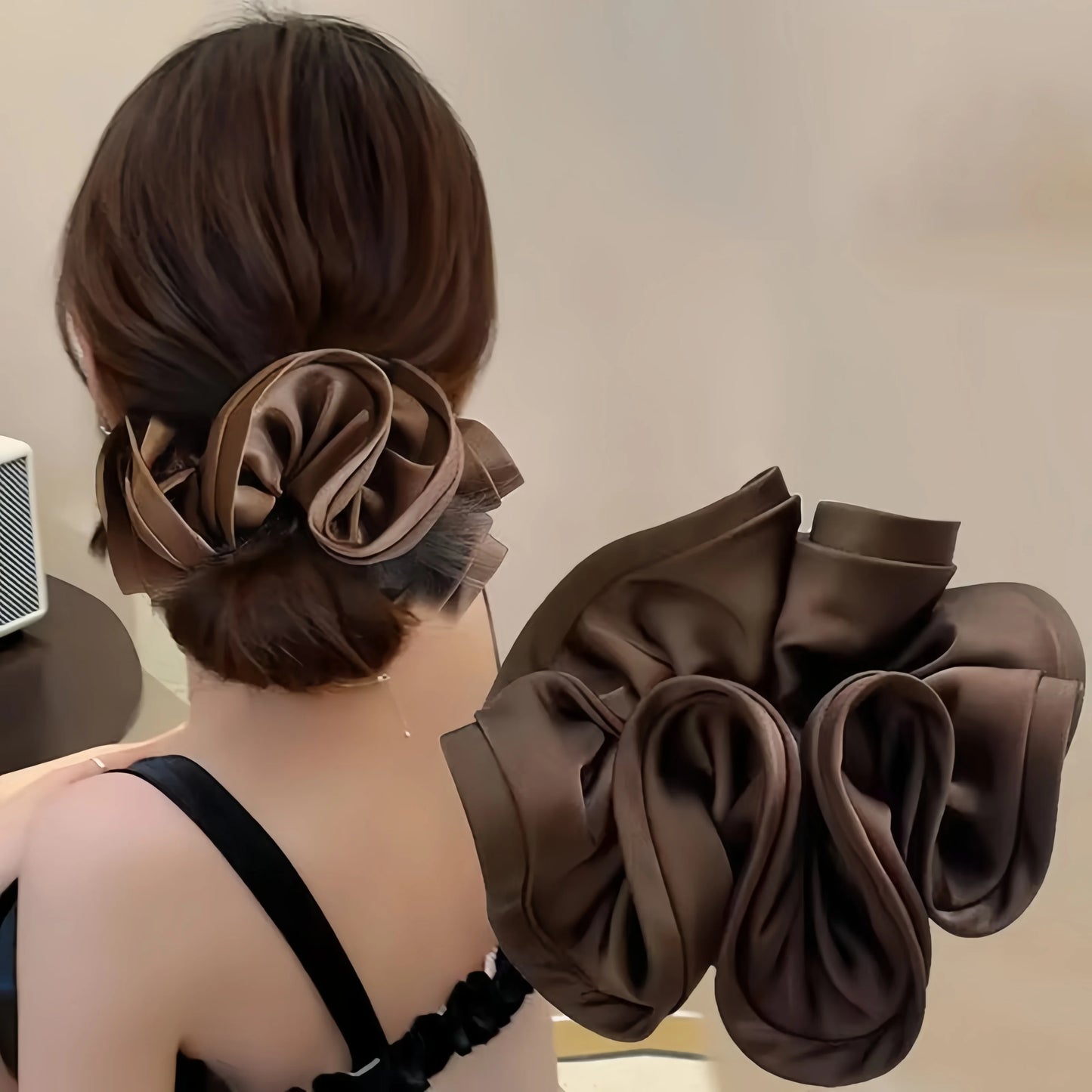 Big Satin Hair Tie Scrunchies
