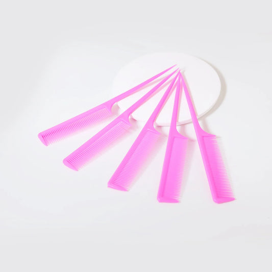 5 Pack Rat Tail Comb Set