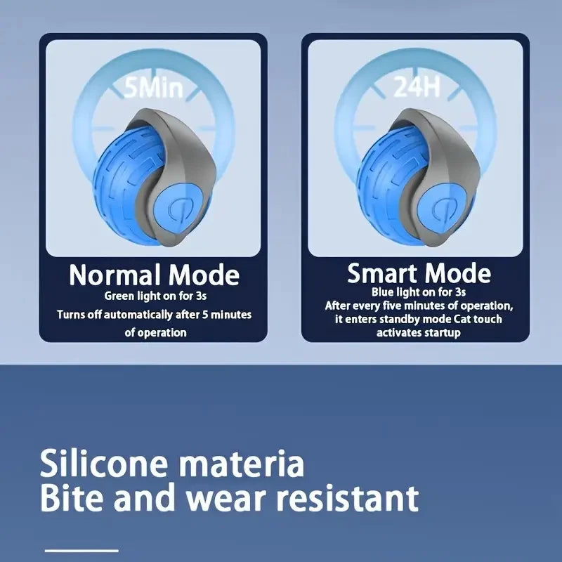 Smart Automatic Cat Toy Ball – USB Rechargeable Interactive