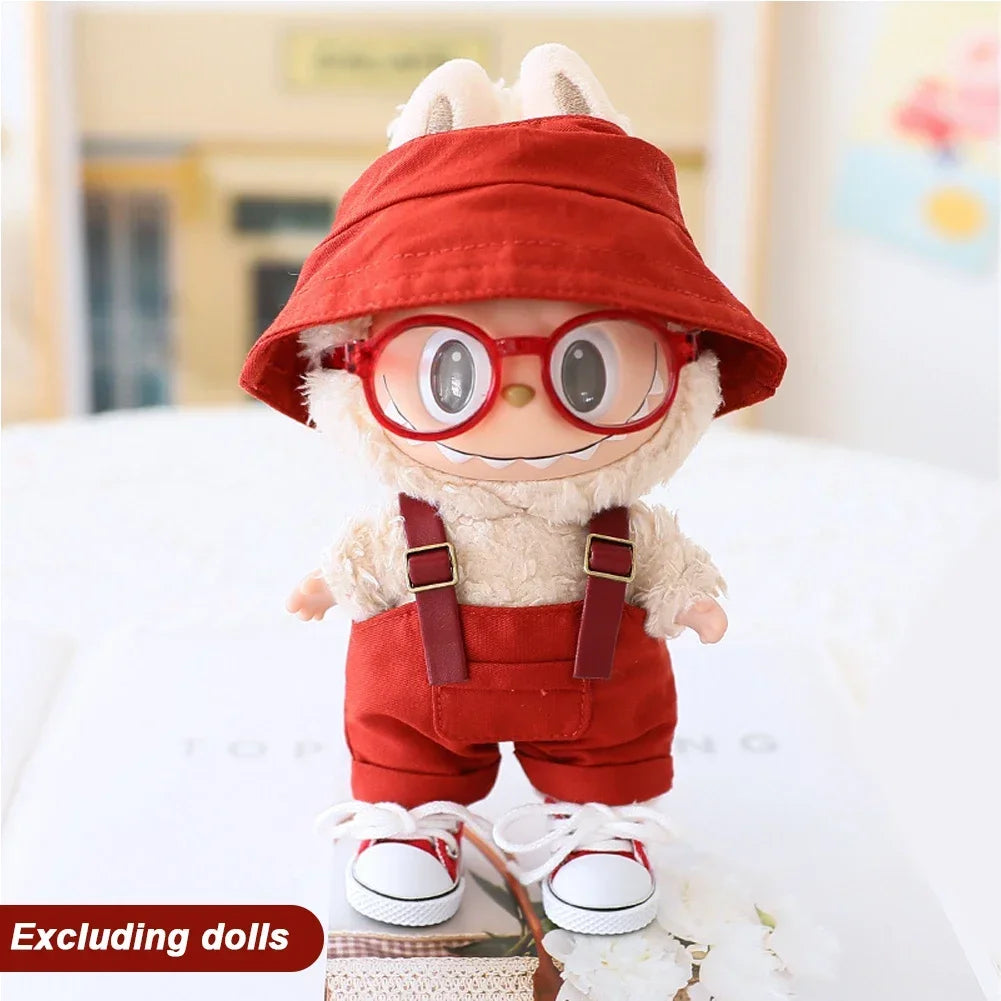 Mini Doll Clothes & Accessories Set – For 17cm Labubu Idol Dolls