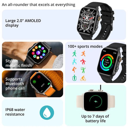 C81 2.0 Inch AMOLED Smartwatch