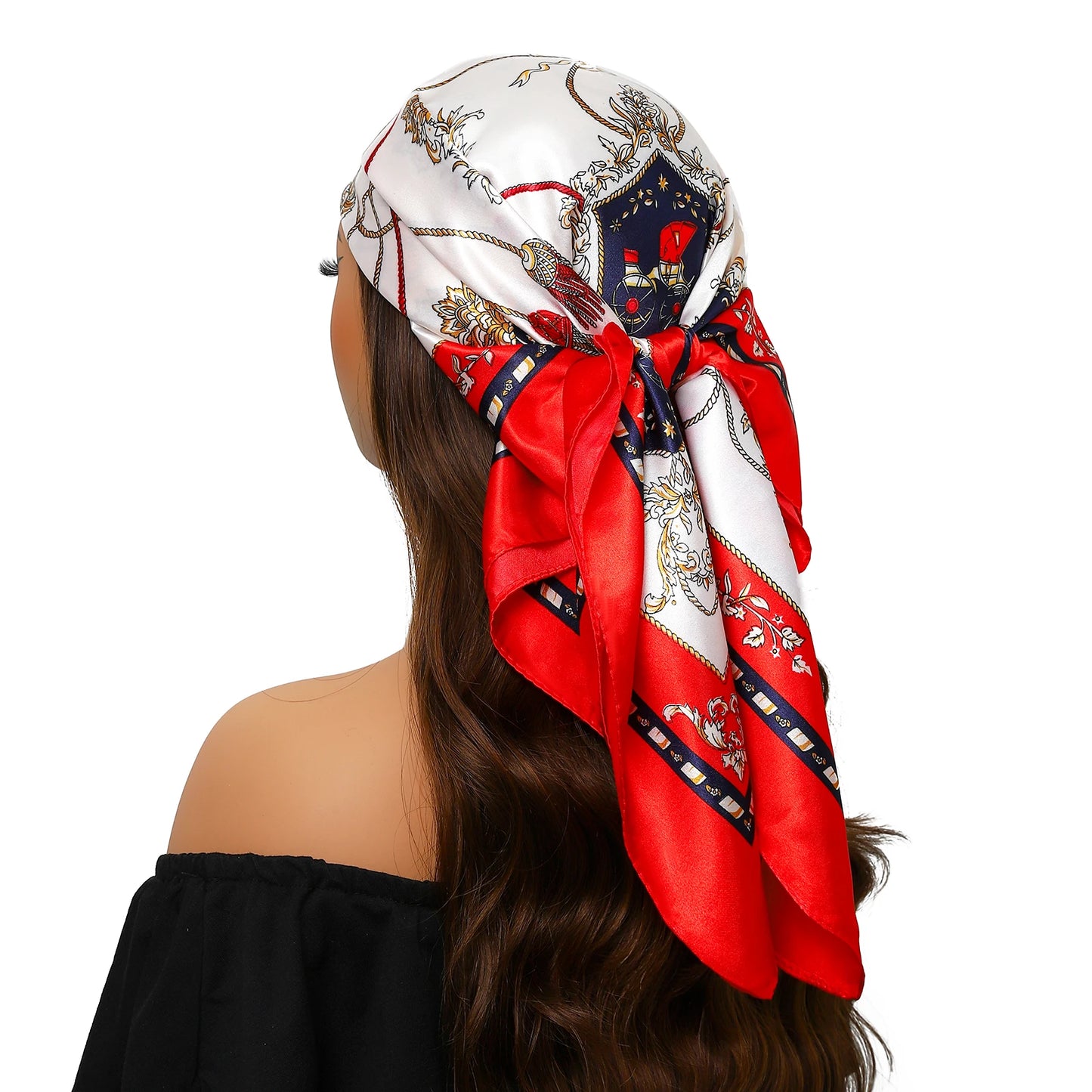 Silk Satin Square Head Scarf