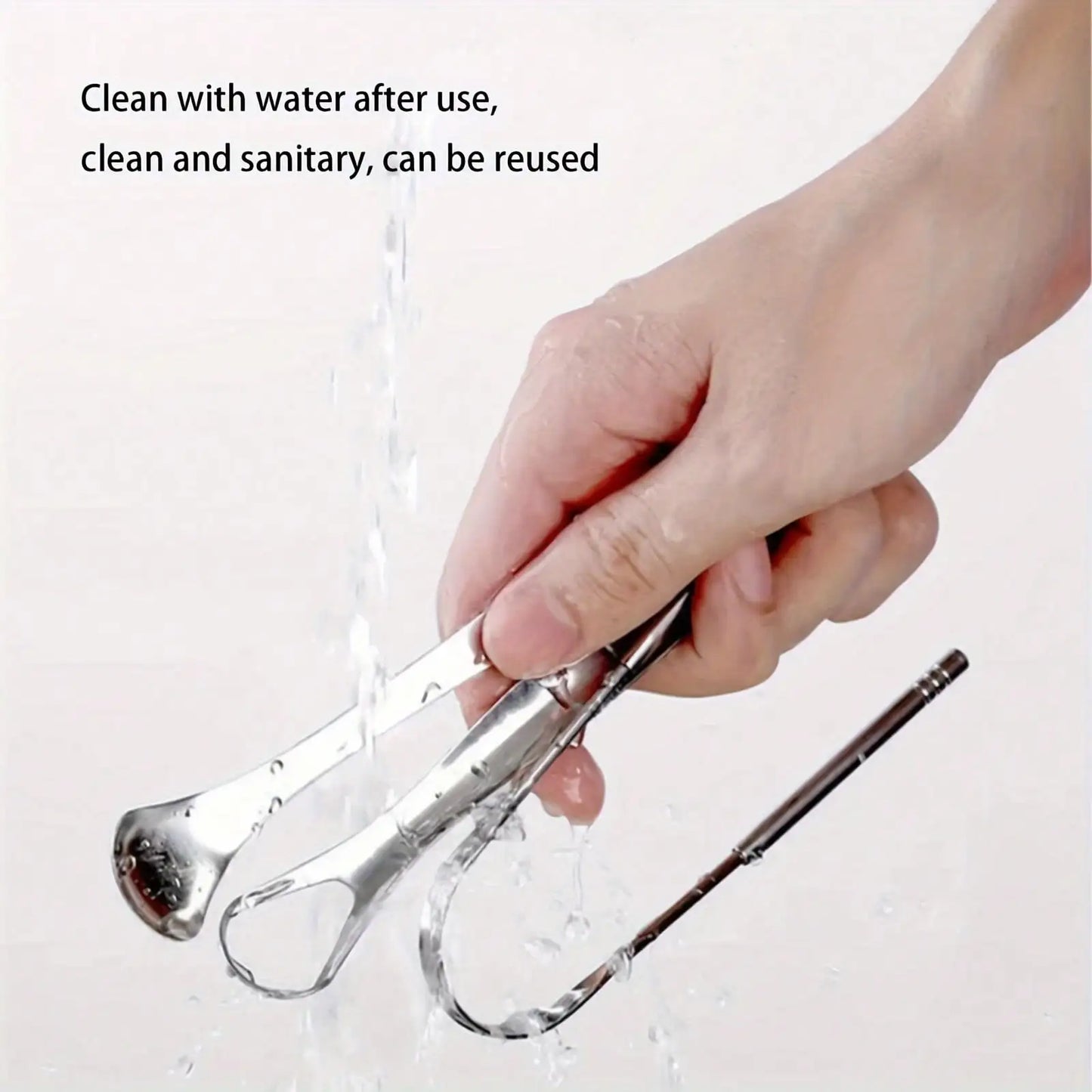 Stainless Steel Tongue Scraper Set with Storage Box