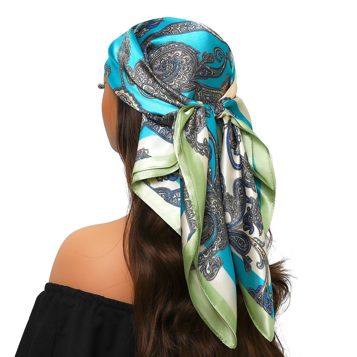 Silk Satin Square Head Scarf