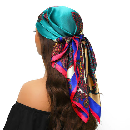 Silk Satin Square Head Scarf