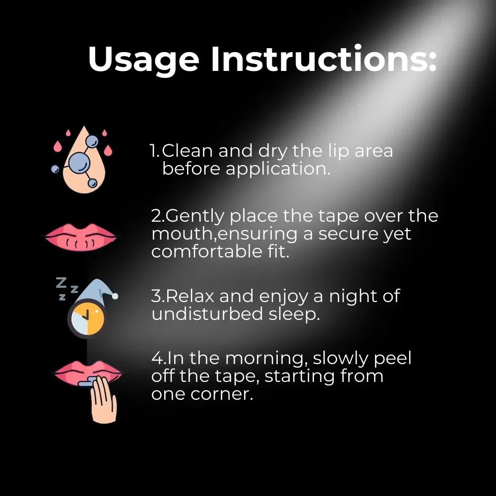 30-Pack Mouth Tape Strips