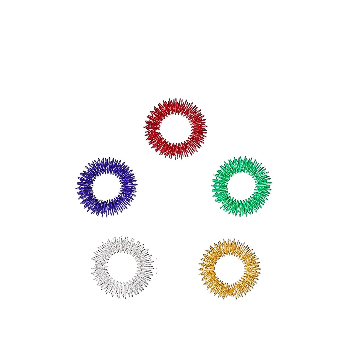 Spiky Stress Massager Finger Ring Set by Acupressure by Haraps.com