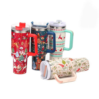 Christmas Stainless Steel Thermos Bottle – 40oz Insulated Travel Tumbler