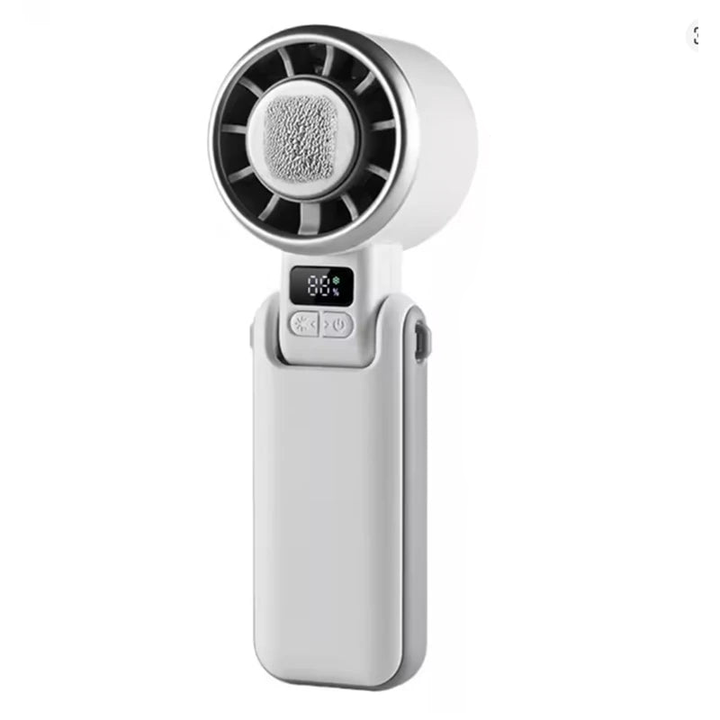Sterling Ultra Quiet Handheld Fan Rechargeable Charcoal by Haraps.com