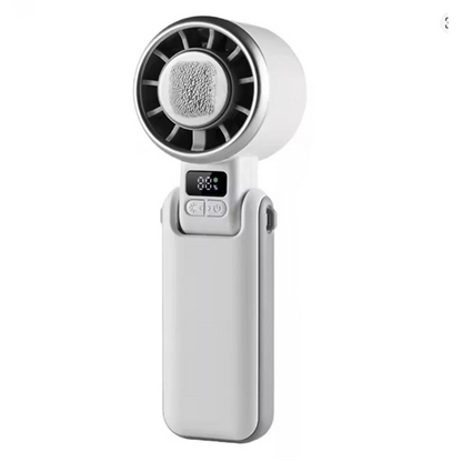 Sterling Ultra Quiet Handheld Fan Rechargeable Charcoal by Haraps.com