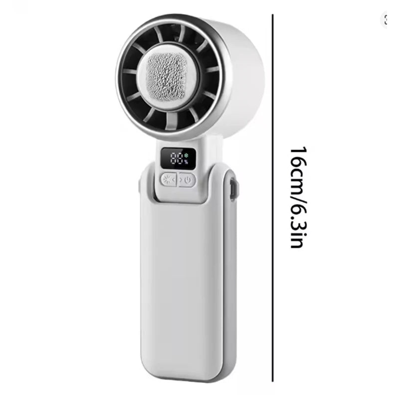 Ultra Quiet Portable Handheld Fan Turbo Cooling 3600mAh Rechargeable for Outdoor Travel Camping Exercise Office Bedroom Home by Haraps.com