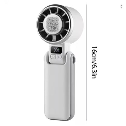 Ultra Quiet Portable Handheld Fan Turbo Cooling 3600mAh Rechargeable for Outdoor Travel Camping Exercise Office Bedroom Home by Haraps.com