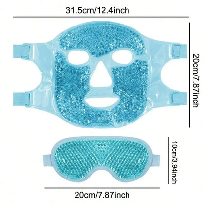 LuxFace Gel Eye Mask Cooling Hot Cold Compress by Haraps.com